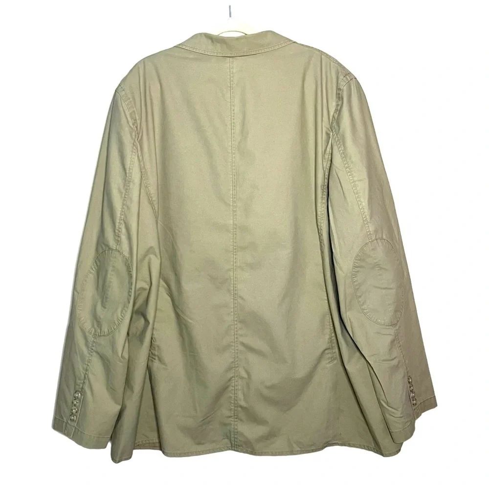 L.L. Bean Vintage Chore Field Utility Elbow Patches Jacket Size 52 Tall